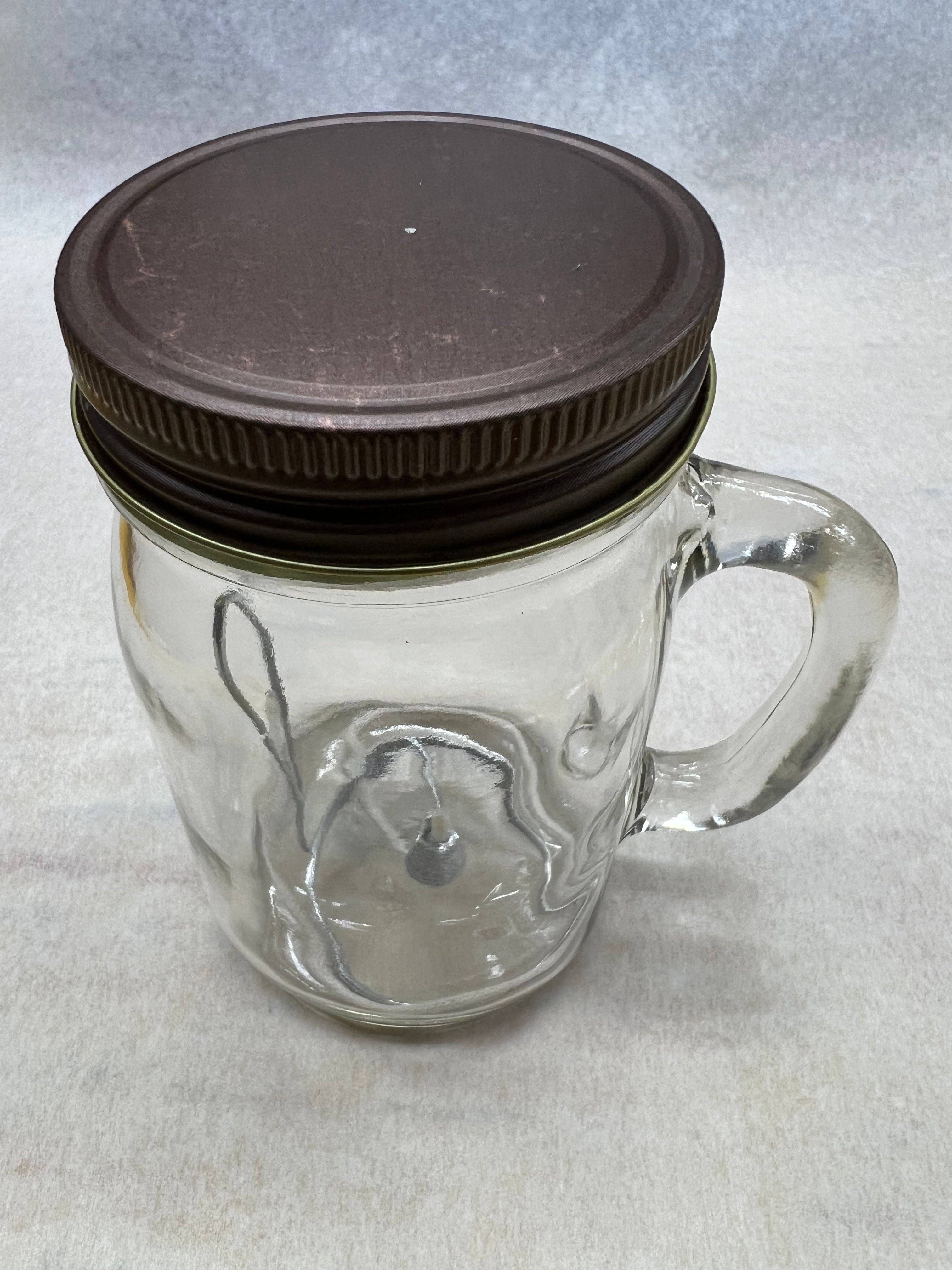 VIAI Beauty - Wholesale Pot/gevulde kaars - Kaarsenlamp met olijfolie - Mason Jar met handvat - Noodhulp - Stroomuitval5