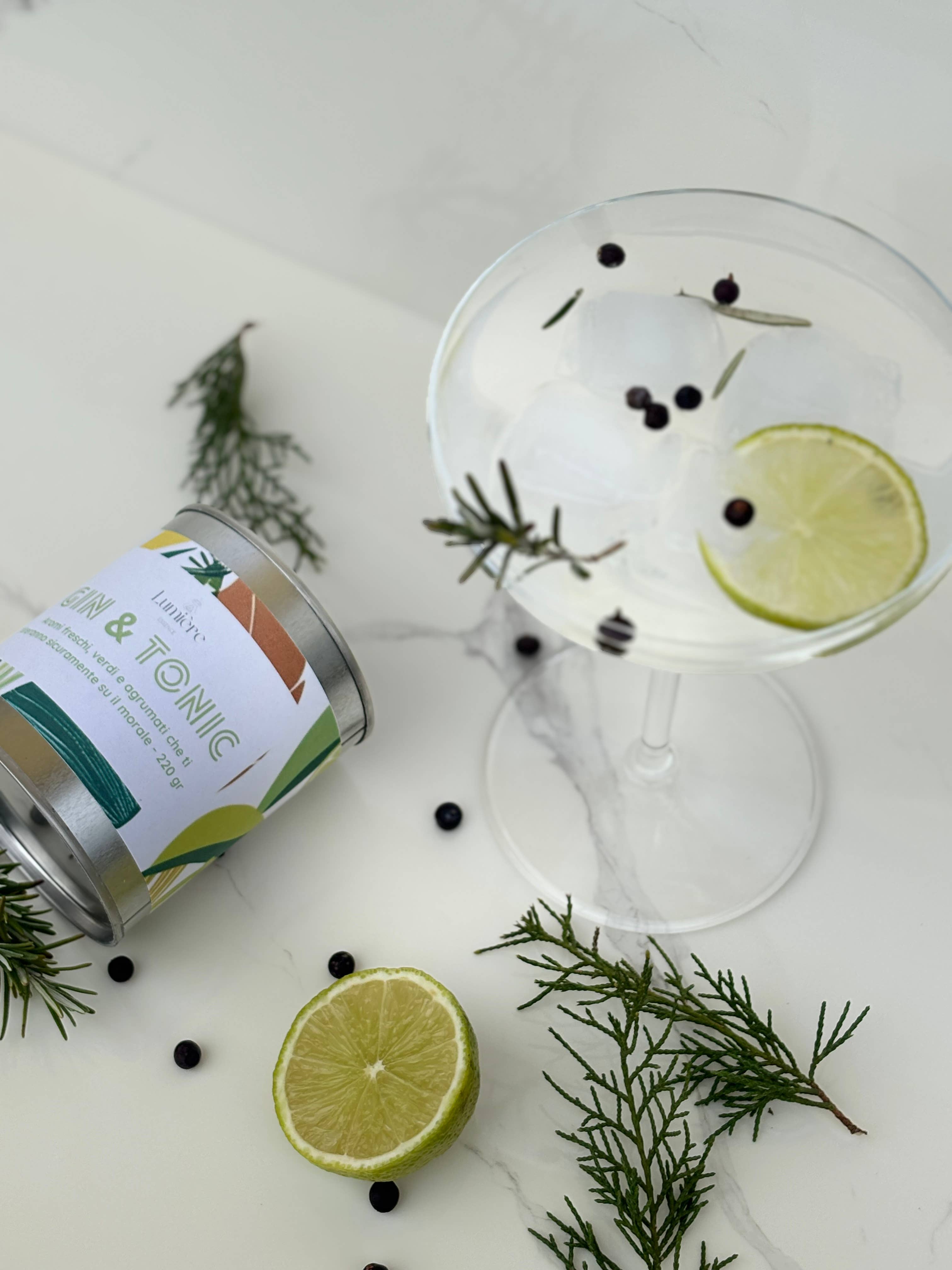 Kit Little Garden - Wholesale Jar/Filled Candle - Natural Candle – Gin & Tonic | Lumière Essence3