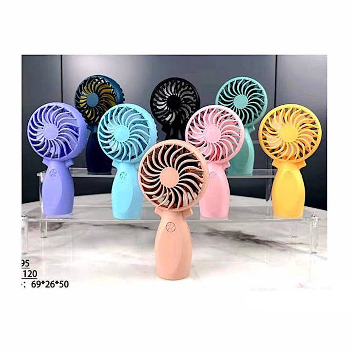 Atlas Fashion - Wholesale Handheld Electric Fan - 12 PCS Handheld Mini Fan