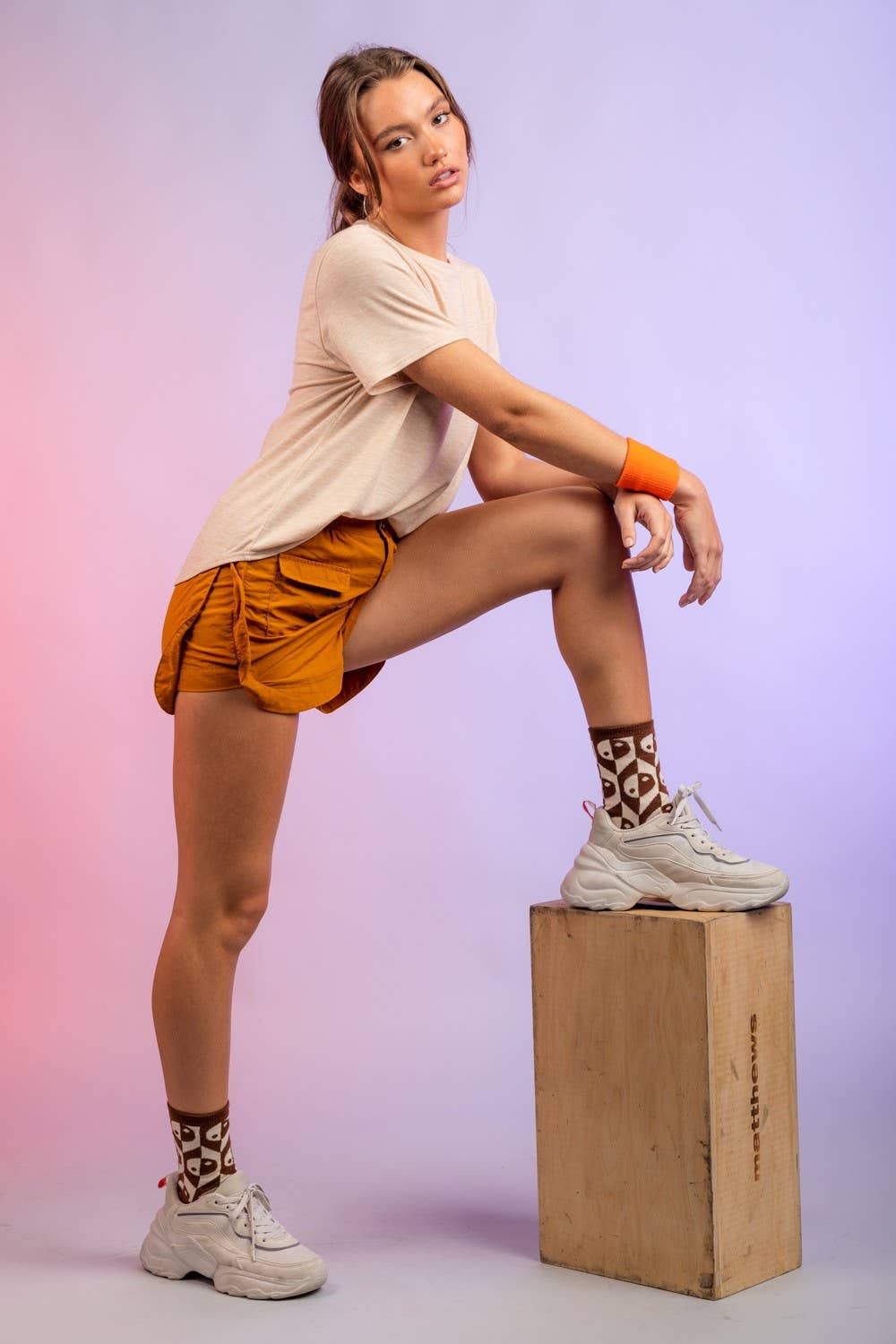 VERY J – Engroshandel Træningsshorts – til kvinder – NP70131-aktive shorts med høj talje24