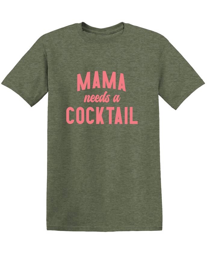 Feelin Good Tees - Wholesale Screen Printed T-Shirt - Women's - Mama Needs a Cocktail..11