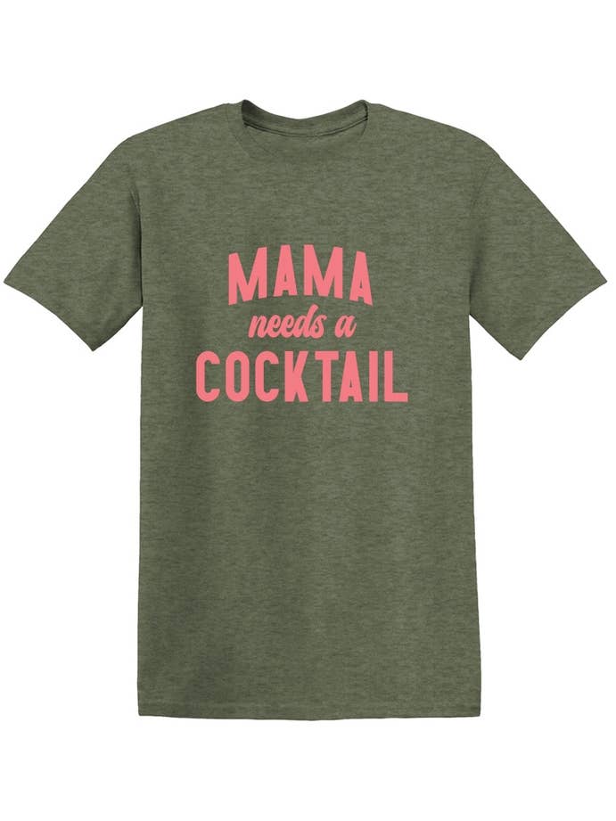 Feelin Good Tees - Wholesale Screen Printed T-Shirt - Women's - Mama Needs a Cocktail..11