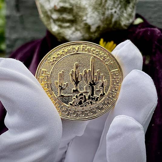 Recovery/Sobriety Motto Medallion for wholesale by Motto Medallions