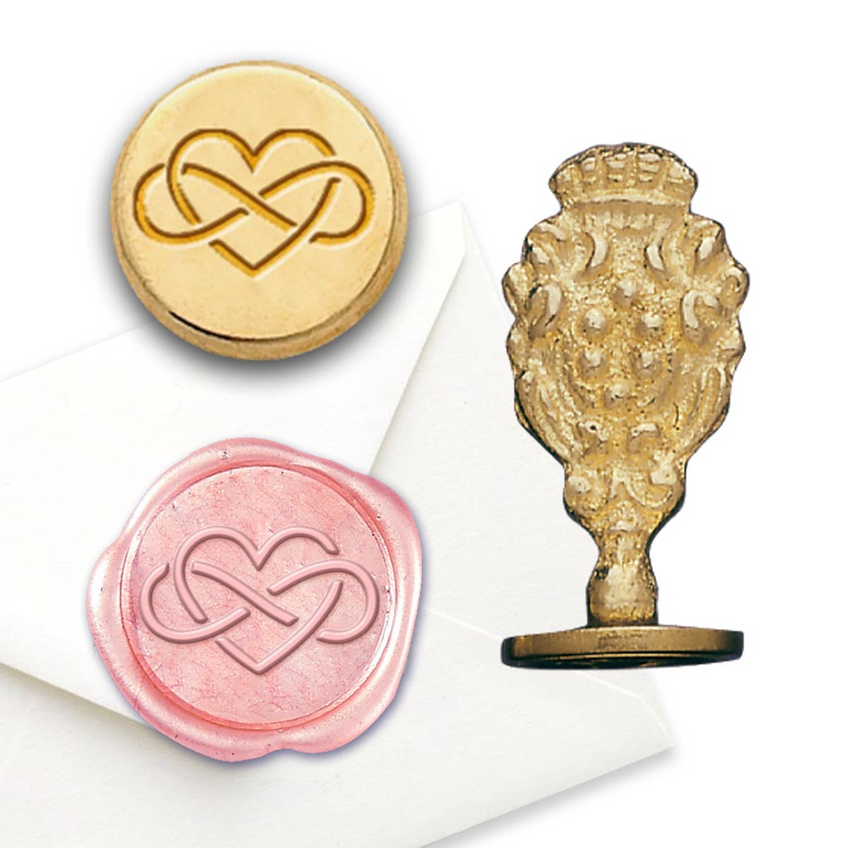 Freund Mayer & Co. - Wholesale Rubber/Decorative Stamp - Florentine Brass Wax Seal Stampers-over 50 popular symbols3