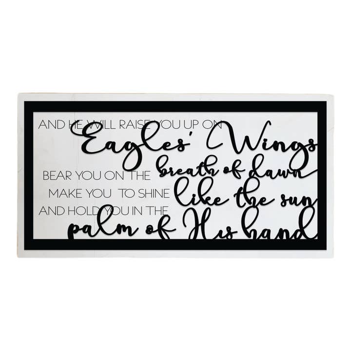 Eagles Wings Layered Sign for wholesale by Studio 29 Eleven