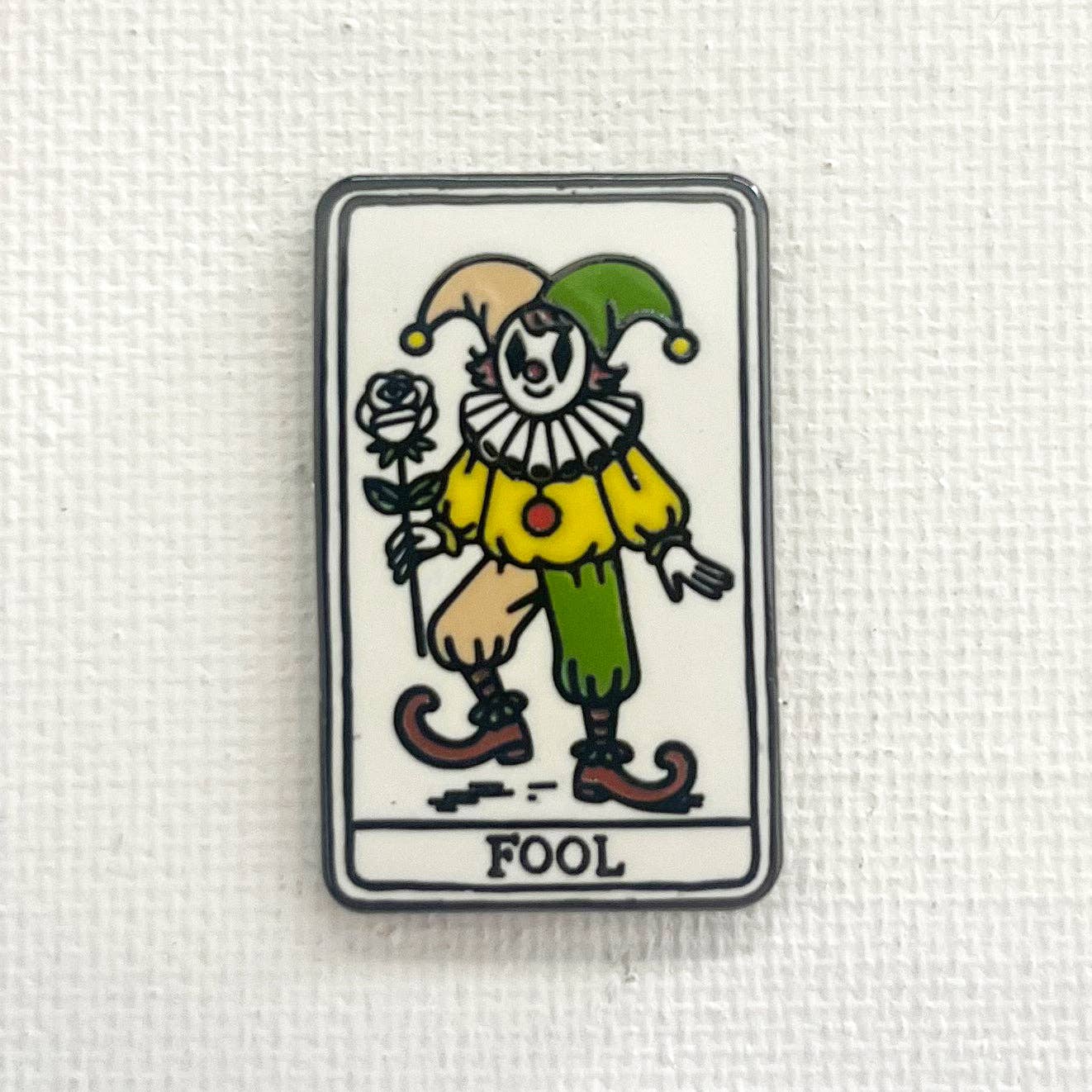 Strike Gently - Wholesale Lapel Pin/Button - Fool Tarot Card Pin (New Variant)0