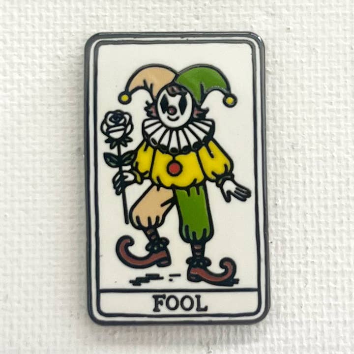 Strike Gently - Wholesale Lapel Pin/Button - Fool Tarot Card Pin (New Variant)0