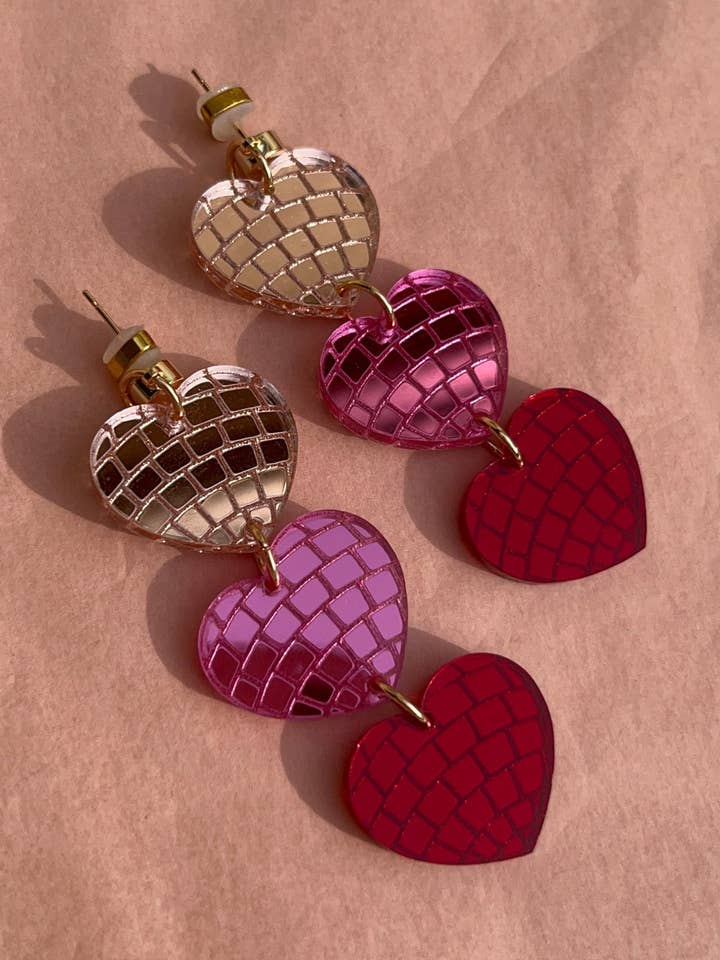 Rosa Discohjärta i våningsplan för wholesale av Studio Nena