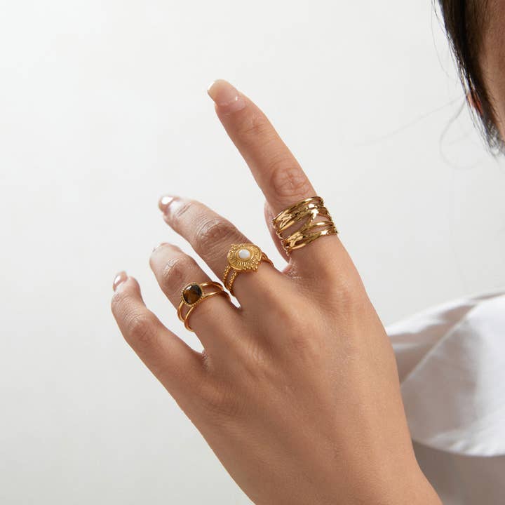 Ring with a stone - Taylor for wholesale by Lovelika