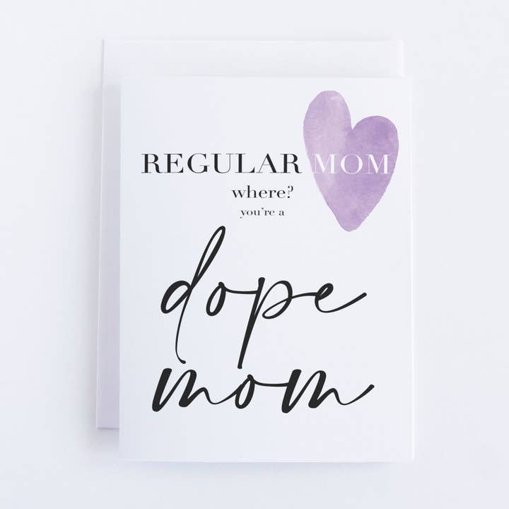 „Normale Mom wo?“ Grußkarte für den Großhandel von Paperie by MJ