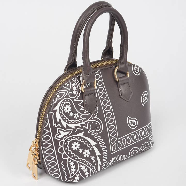 3AM BY H&D ACCESSORIES - Wholesale Crossbody Bag - Women's - Bandana Print Handle Bag