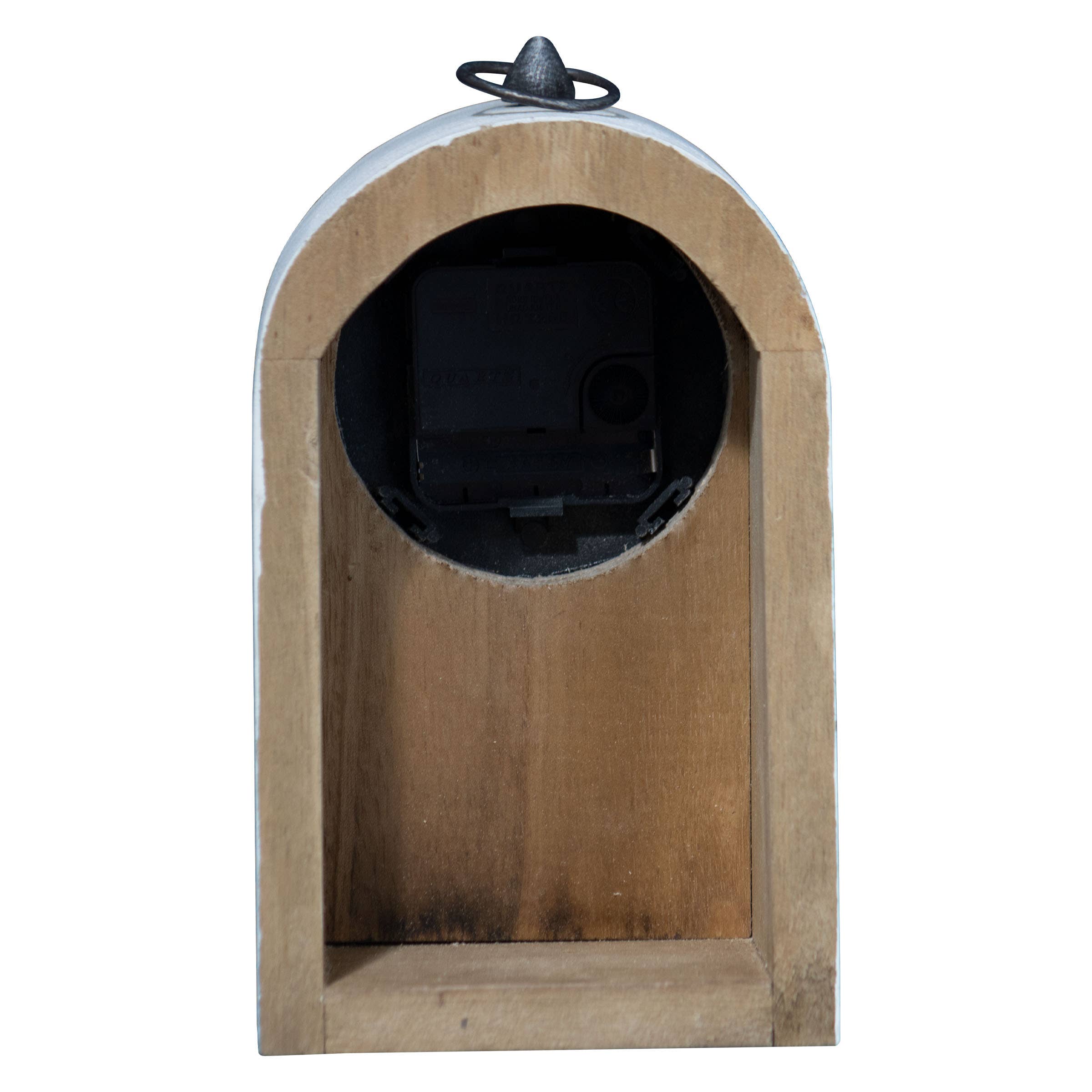 Foreside Home & Garden - Wholesale Desk Clock - Maxwell Rustic Wood Battery Operated Tabletop Clock6