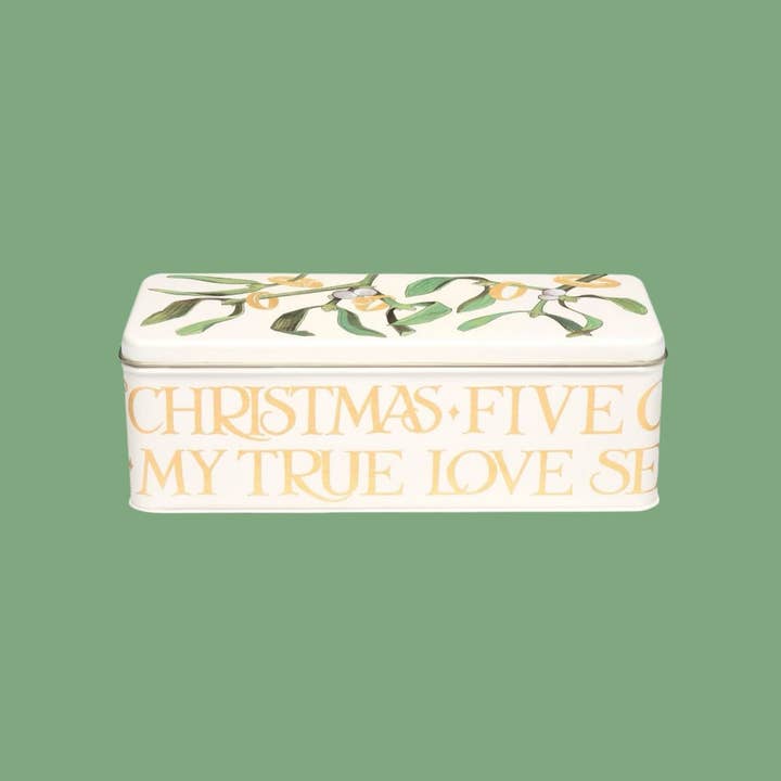 Tin Treats – wholesale Biscuit jar – Emma Bridgewater 5 Gold Rings Rectangular Tin & Biscuits