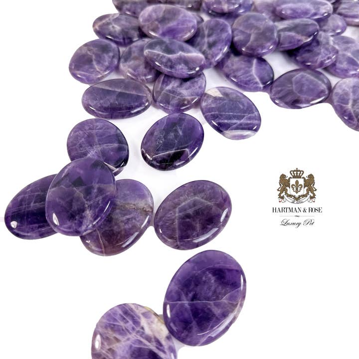 Ametista 30x40mm Ovale Gonfio - Lotto di 45 pezzi per la vendita all'ingrosso da parte di Hartman & Rose