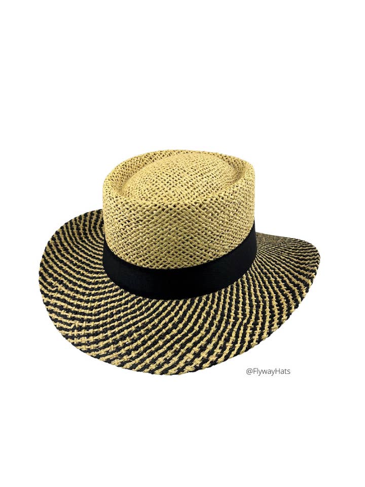 Two-Tone Straw Gambler for wholesale by Flyway