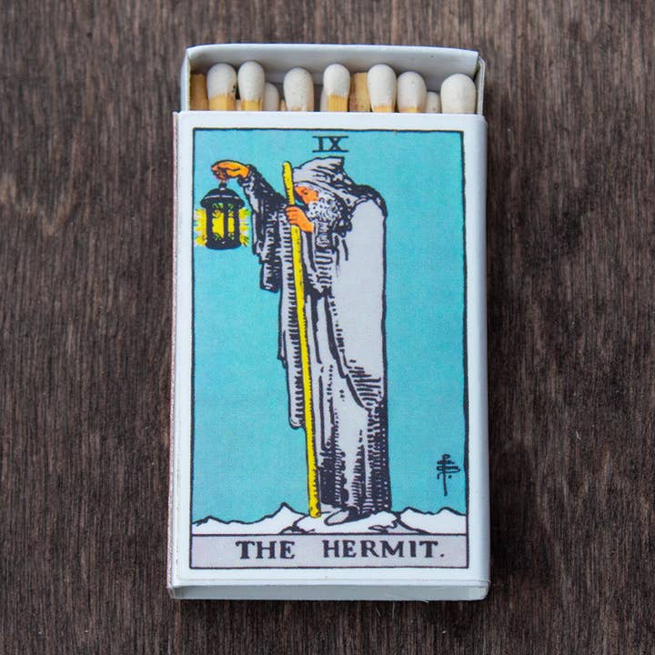 Tarot Matchbox - The Hermit • Candle Accessories • Matches for wholesale by Most Amazing
