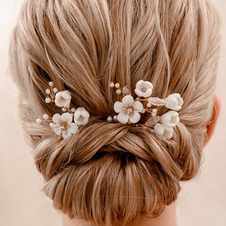 Heirloom Bridal Company - Wholesale Hair Accessories Set - Women's - Porcelain Hair Pieces2