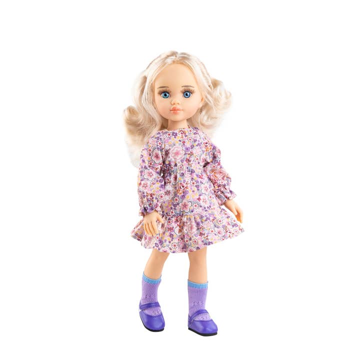 Shine on me Distribution - Wholesale Doll - Kids - Las Amigas doll - Clara with floral dress - Paola Reina