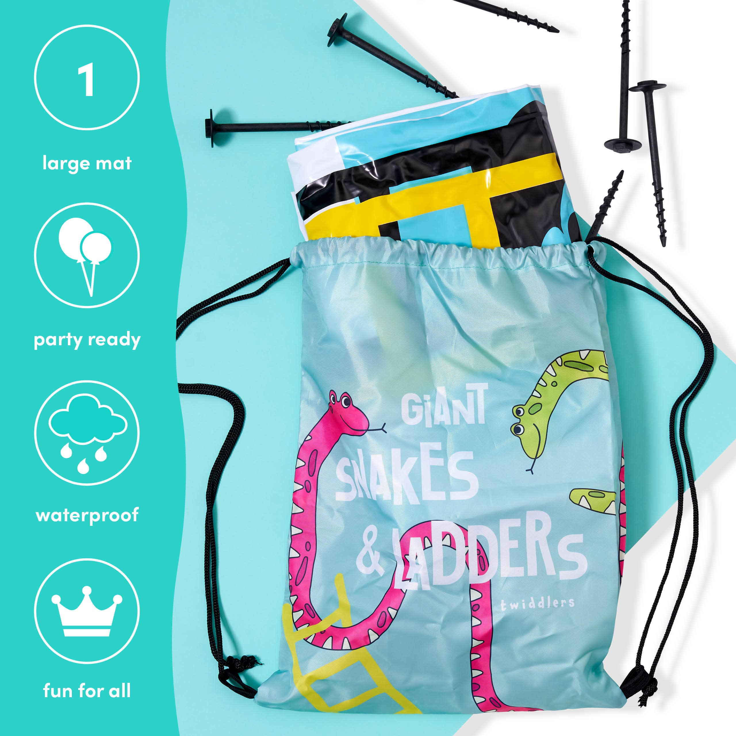 The Twiddlers - Wholesale Board Game - Giant Snakes and Ladders Game3