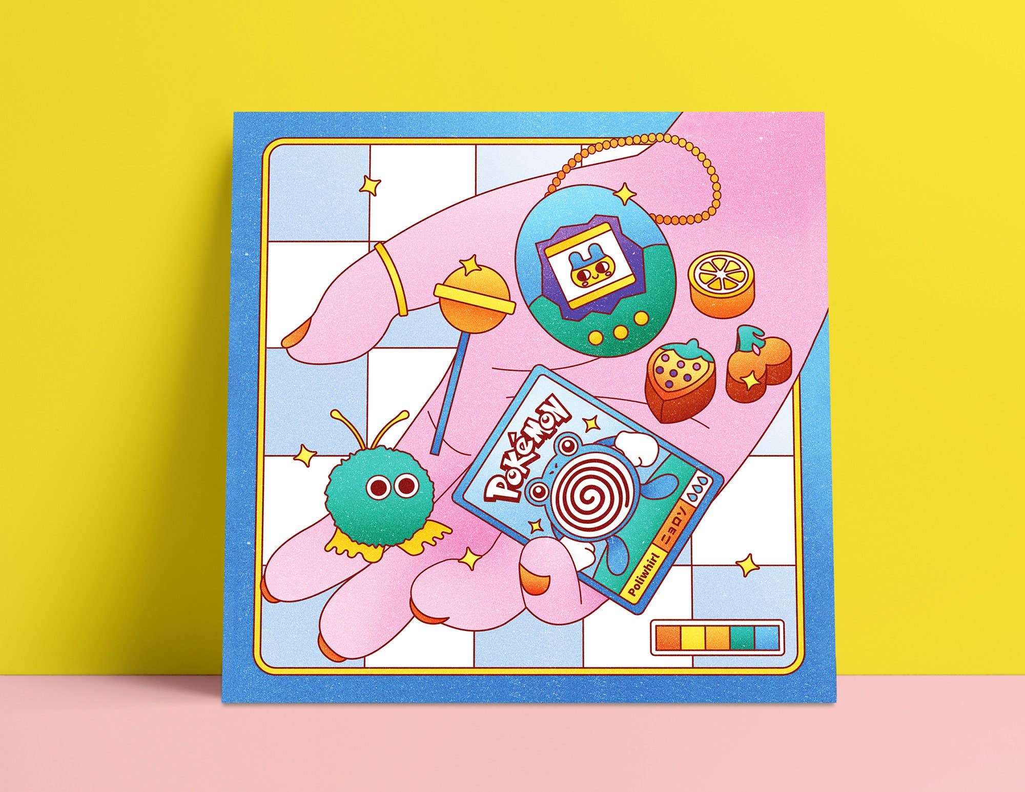 Kidnichols - Wholesale Art Print - My Favorite Treasures Illustrated Art Print. 4.72 X 4.72 Wal