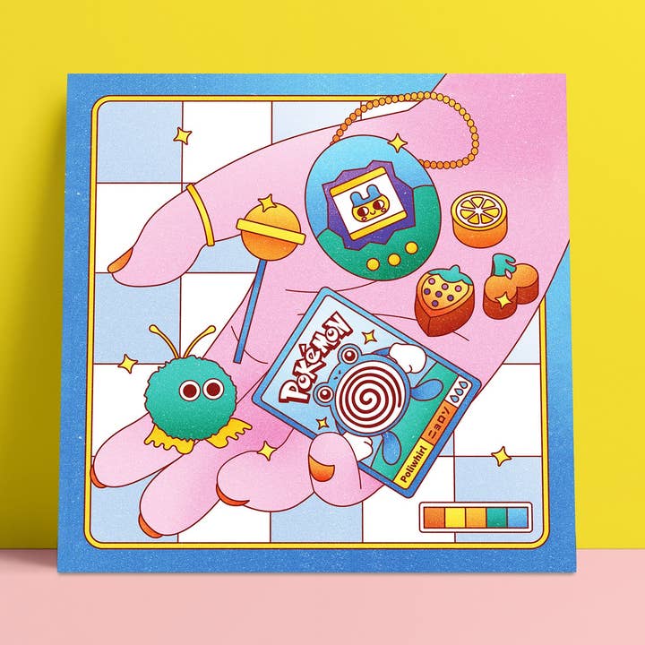 Kidnichols - Wholesale Art Print - My Favorite Treasures Illustrated Art Print. 4.72 X 4.72 Wal0