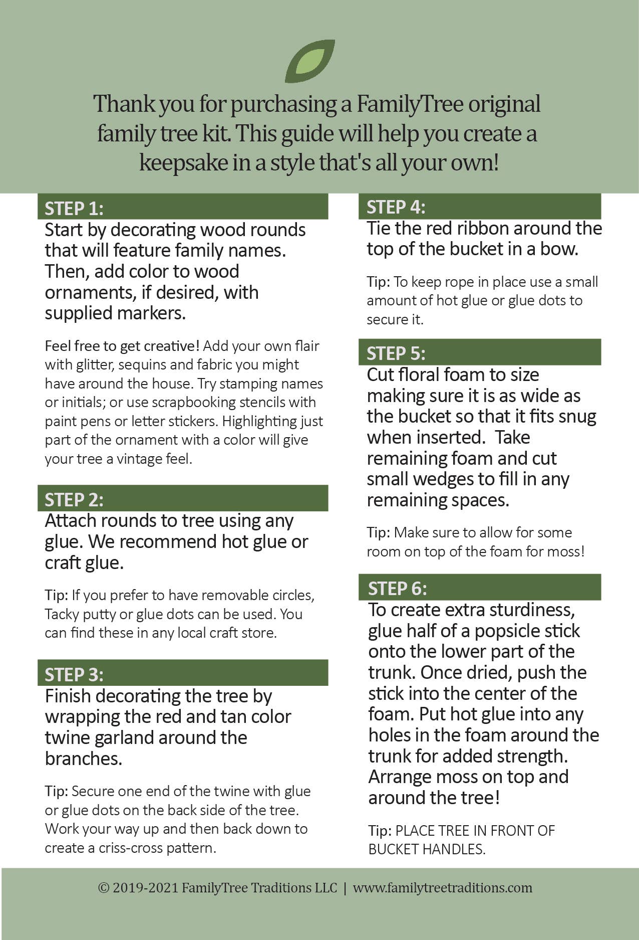 FamilyTree Traditions LLC - Wholesale DIY Craft Kit - Rustic Family Christmas Tree, Craft Kit4