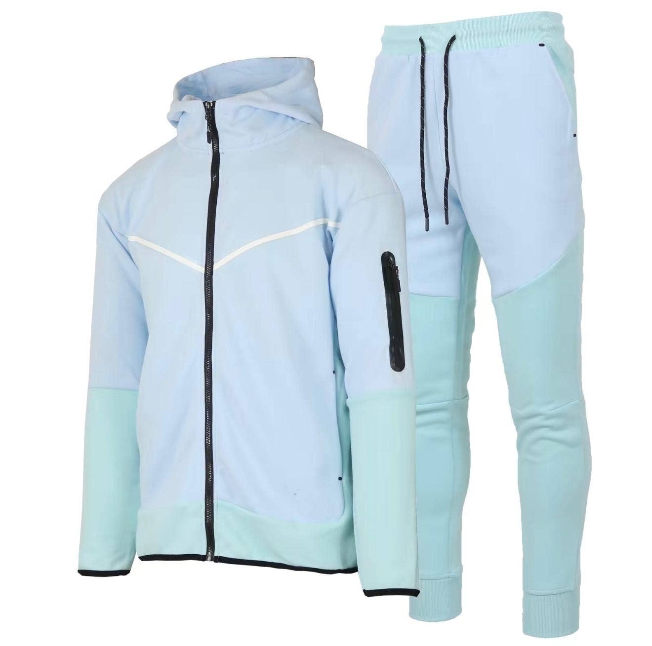 Amorica NYC – Conjunto de desporto – Homem por atacado – Conjunto Masculino com Jaqueta Hoodie e Calça Jogger Ultratech Bicolor6