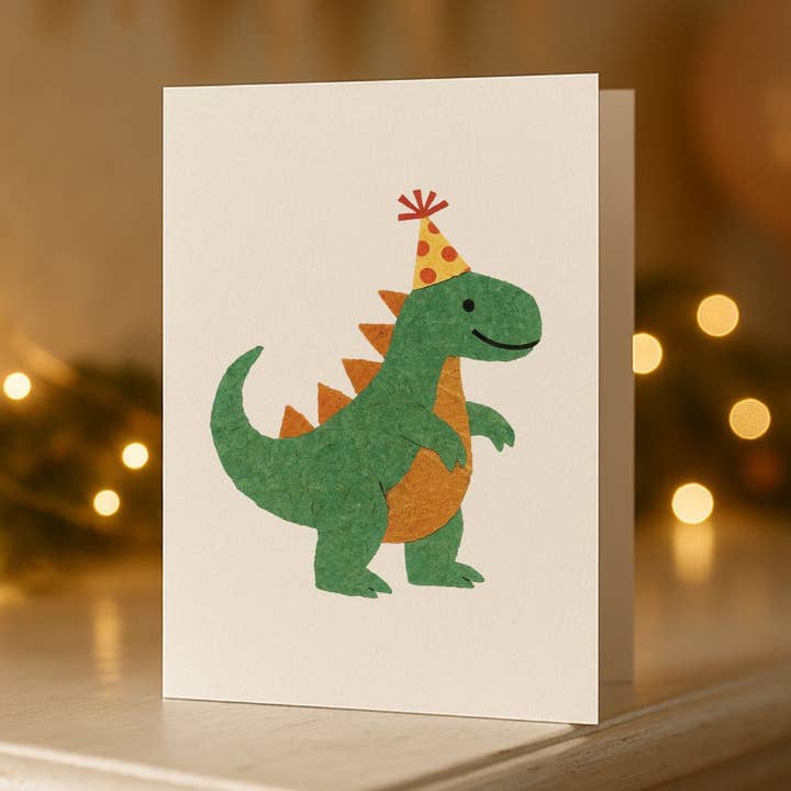 Cartão de Aniversário Rex, Pack de 10 por atacado de Kin Press Cards