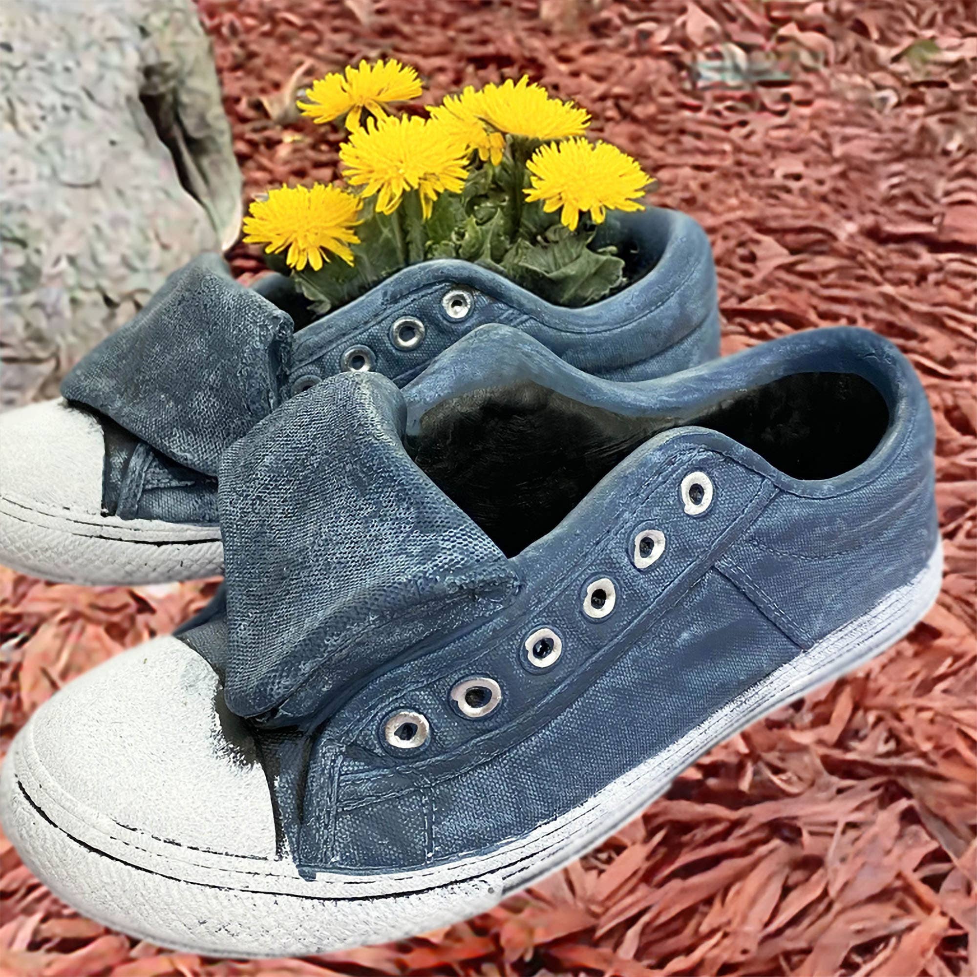 Santa’s Workshop Inc. - Wholesale Plant Pot - Blue Sneaker Planter , 2 Asst.6