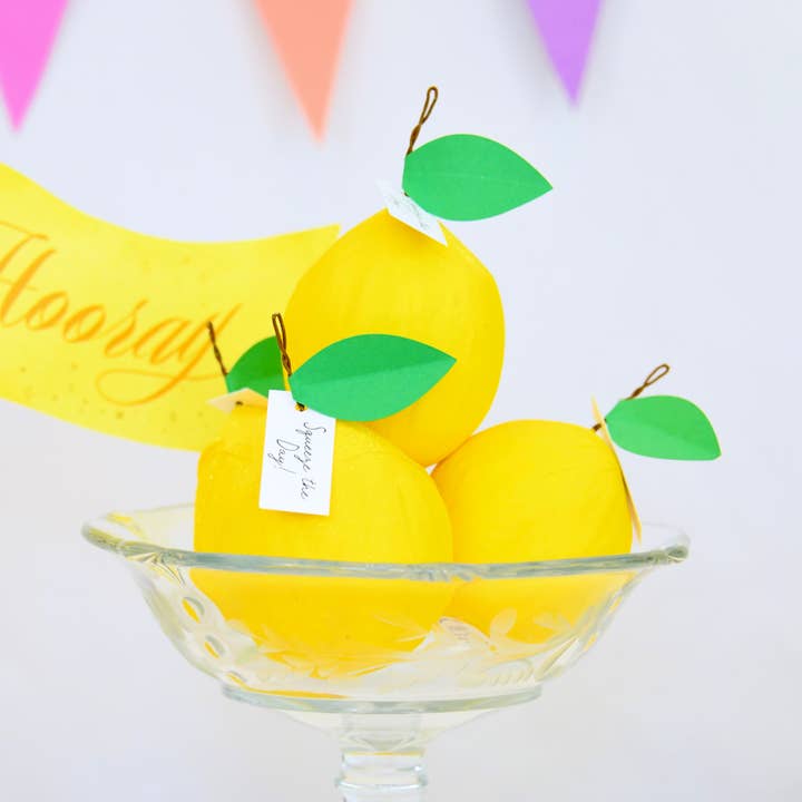 TOPS Malibu - Wholesale Gag Gift/Novelty Gift - Mini Surprise Ball - Lemon - "Squeeze the Day"