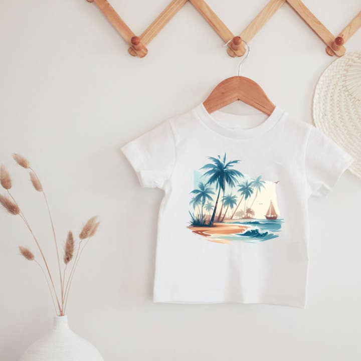 Beach Scene Tee for wholesale by ChubbyBubbyBear