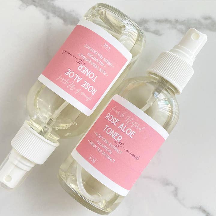 Rose Aloe Face Toner Wholesale Large Jug for wholesale by Amour Formulations
