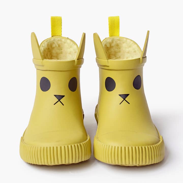 Stivale da pioggia termico foderato in pile KERRAN - Senape per la vendita all'ingrosso da parte di BOXBO