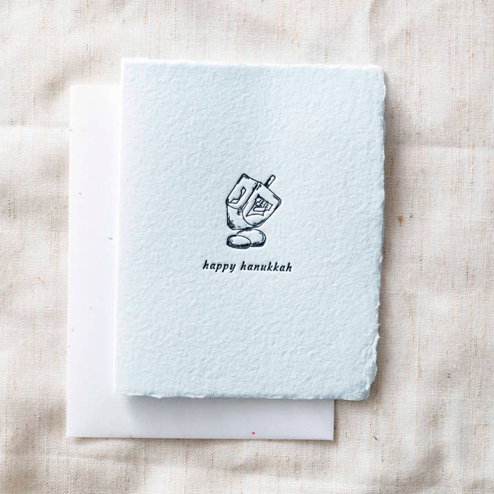 Paper Baristas - Wholesale Hanukkah Card - Box Set | Happy Hanukkah | Dreidel Holiday Greeting Card0