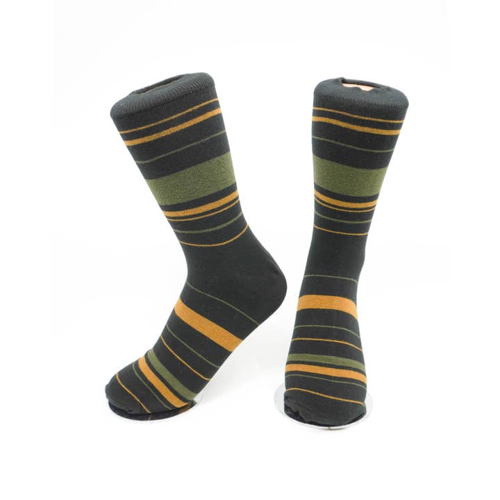 Comfortarians - Venta al por mayor Calcetines - Hombre - Calcetines a media pierna de algodón a rayas informales para hombre | Diario | Oficina