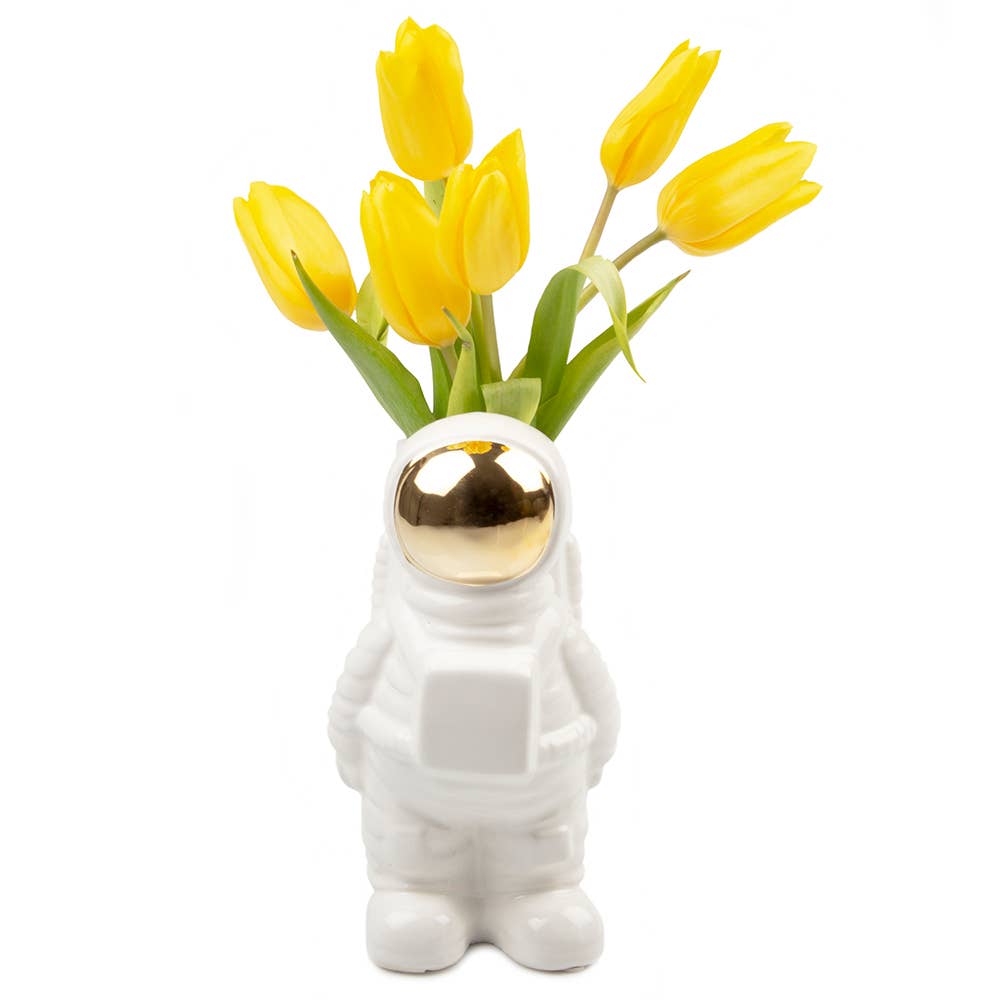 Chive - Wholesale Vase - Astronaut Unique Flower Vase For Flower Arranging White1