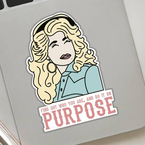 Dolly on Purpose klistermærke for engroshandel hos The Studio by Sarah