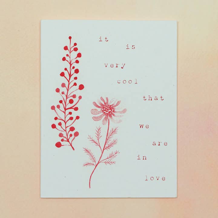 Carte Amour est Cool pour la vente par Jo Studio