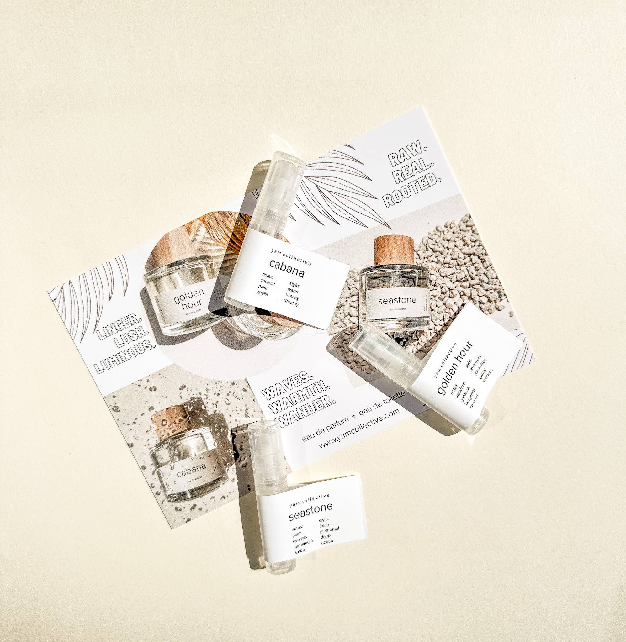 yam collective - Vente Parfum/Eau de toilette - Échantillon de Parfum en Vaporisateur : Choisissez dans le menu1