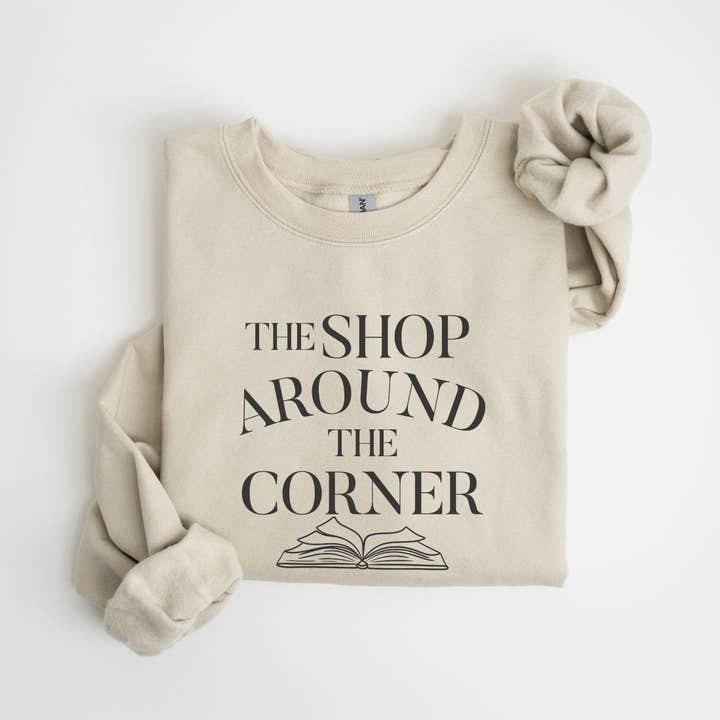 NVC Ecommerce LLC - Wholesale Graphic Sweatshirt - Women's - Bookish shirt, The Shop Around The Corner Bookworm T-Shirt3