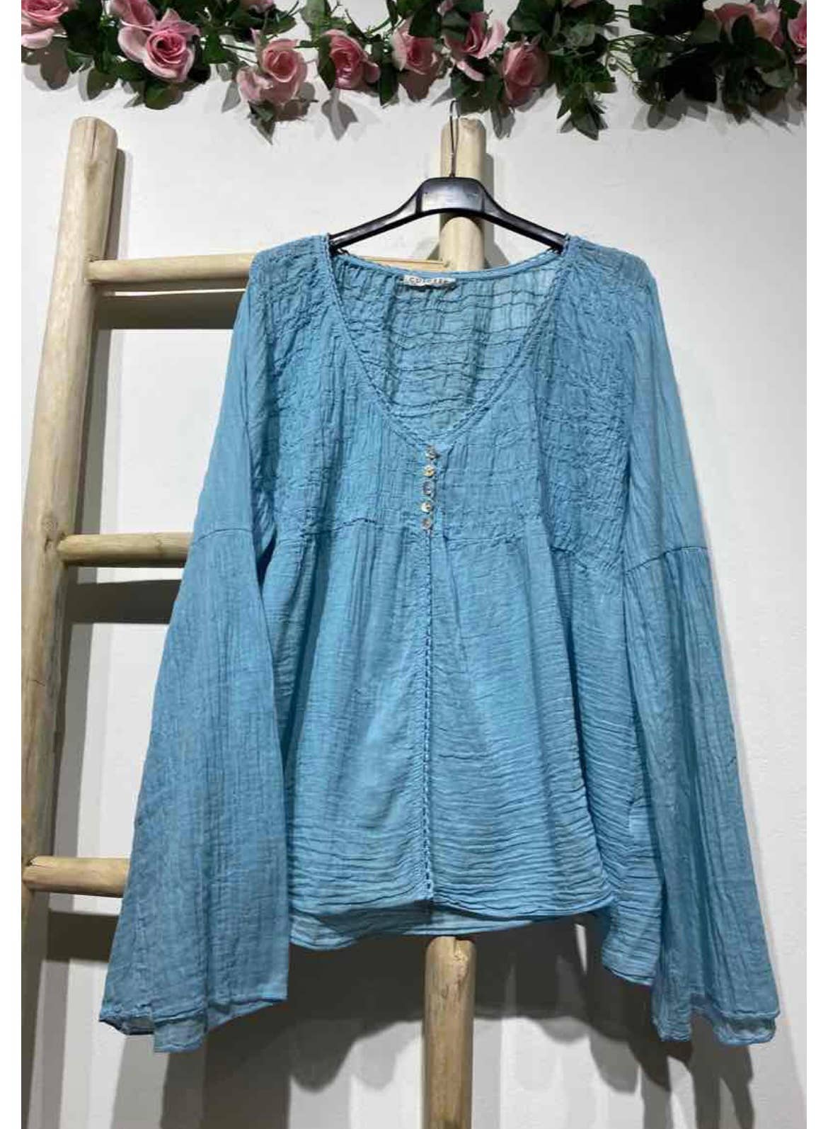 LINEN & COTTON HOUSE - Vente Chemisier – femme - GILET EN COTON 20354  SPRING SUMMER CLOTHING22