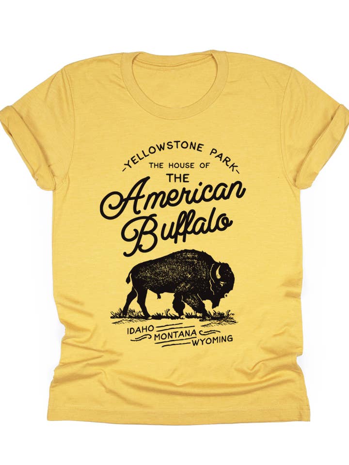 McCarty Branch Company - Wholesale Screen Printed T-Shirt - Unisex - Yellowstone Bison Western Graphic Tee1