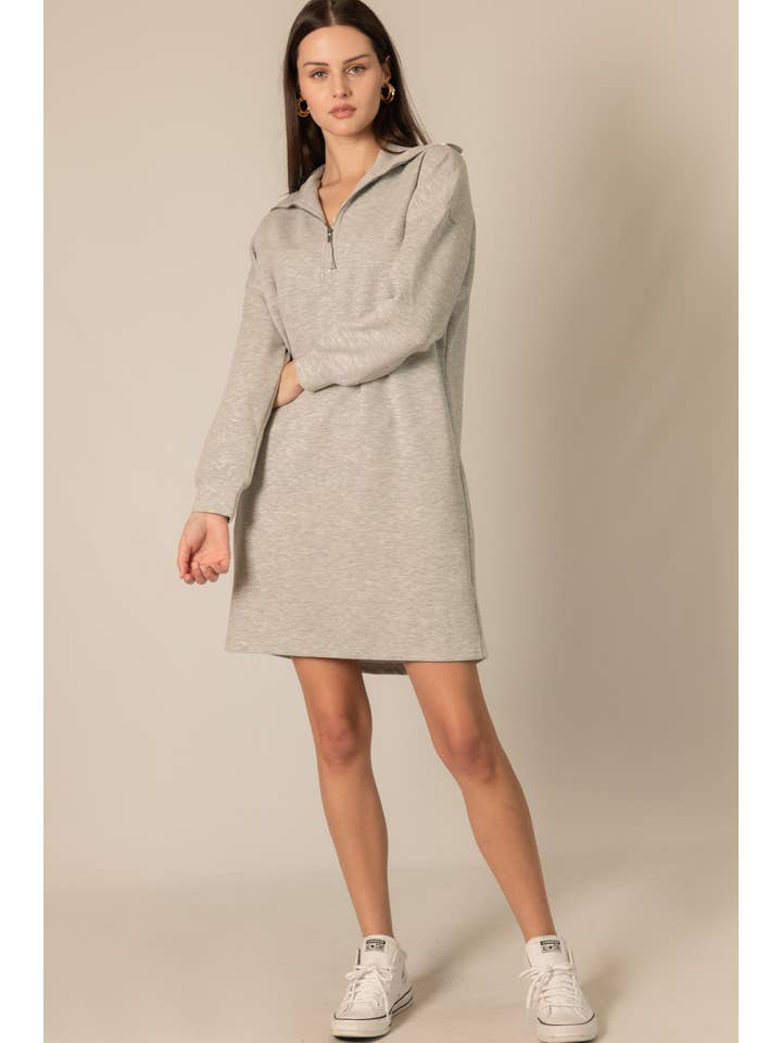 P. CILL – wholesale Klänning - Dam – P. CILL Smör Modal Kvartalsdragkedja Långärmad Klänning12