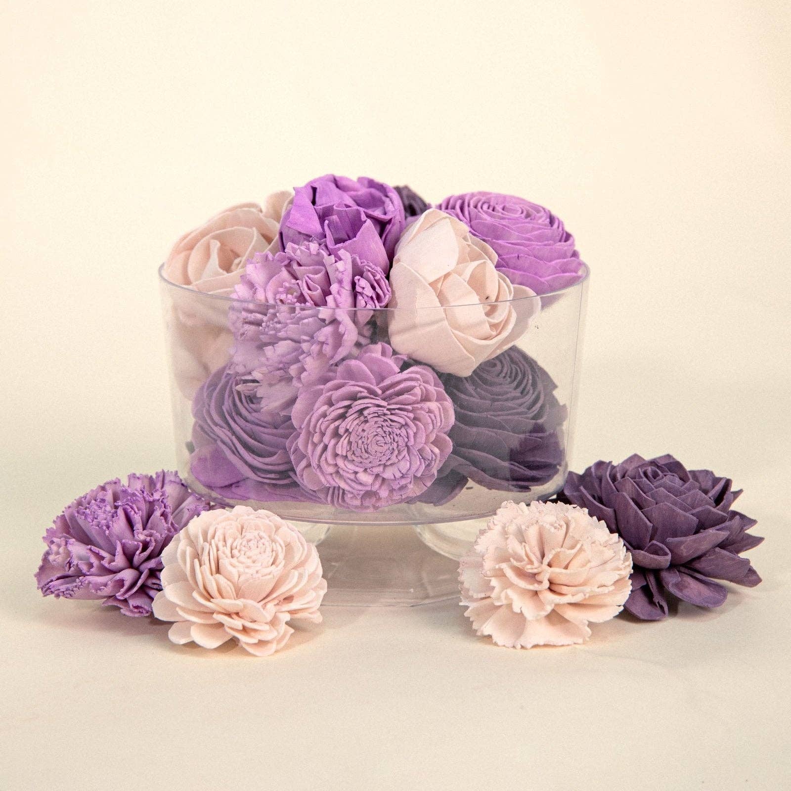 Sola Wood Flowers - Wholesale Artificial Flowers - Zen Garden Dyed Assortment 25 Pack - No Bark2