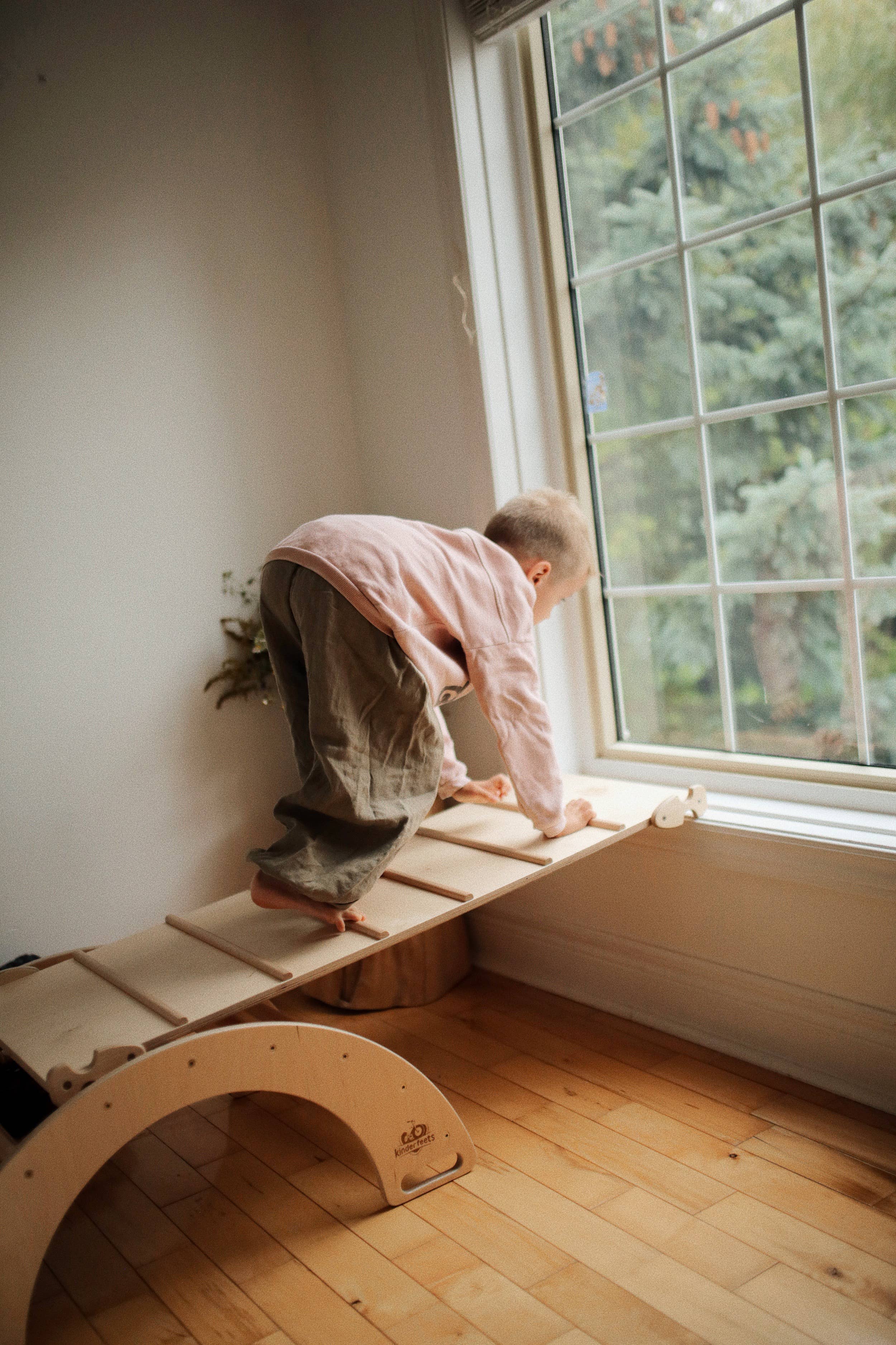 Kinderfeets, INC. - Wholesale Wood Toy - Kids - Pikler Ramp & Slide1