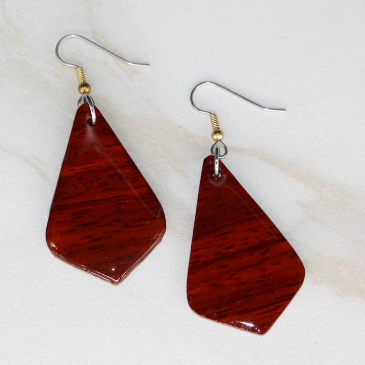 Padauk - Briolette for wholesale by Ingrained