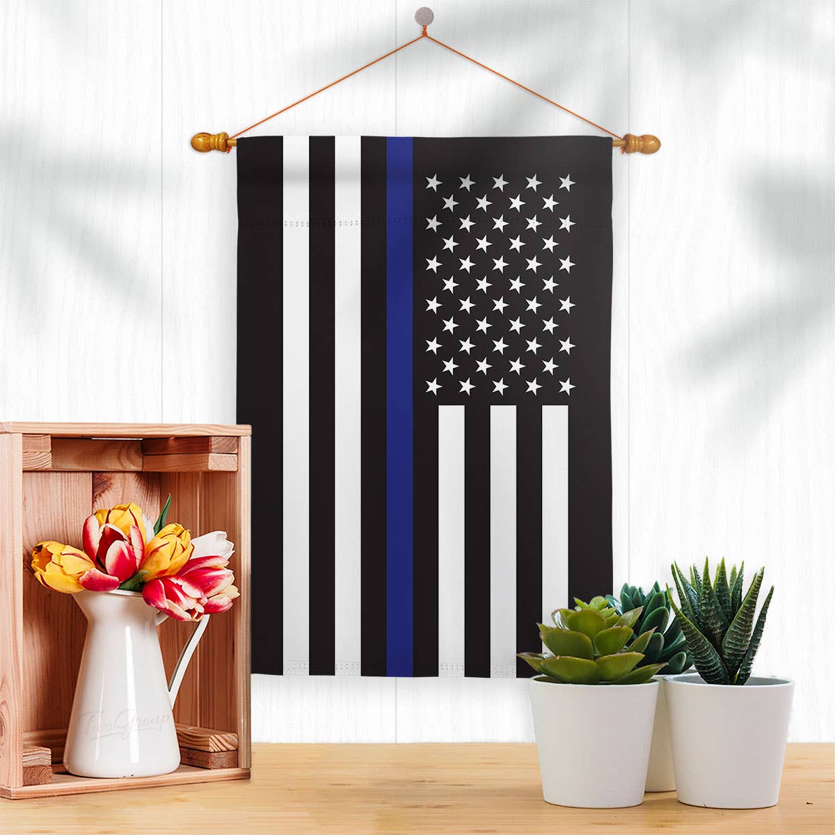 Two Group Flag Co - Wholesale Flag - Thin Blue Line First Responders Police USA Decor Flag2