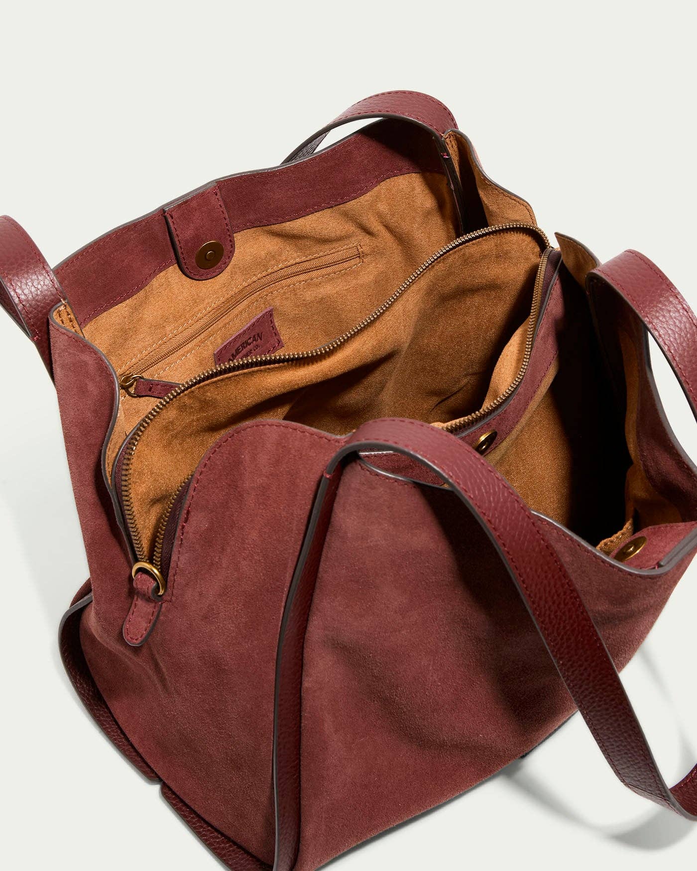 American Leather Co – Sacola - Mulher por atacado – Saco Triplo de Entrada Auburn3