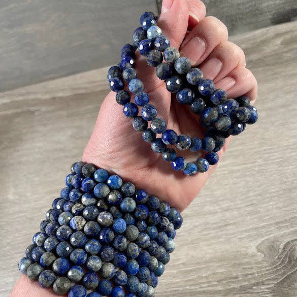 Keystone Crystals - Wholesale Beaded Bracelet - Polyhedral Gemstone Bracelet 8mm  – Assorted Crystals for Retail and Gift Shops22