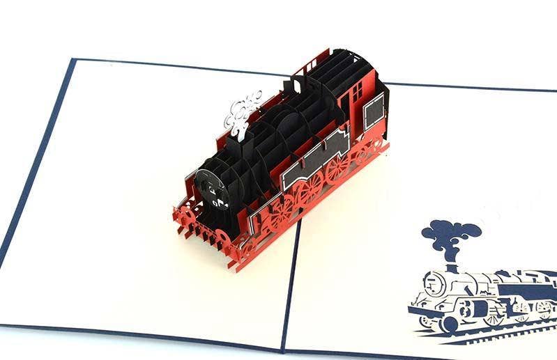 Henry Pop Up Cards - Wholesale Everyday Greeting Card - Steam Train 3D 12